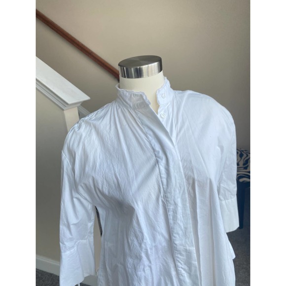 Who What Wear oversized button down with 3/4 length sleeves and pearl button, XS - Picture 2 of 10